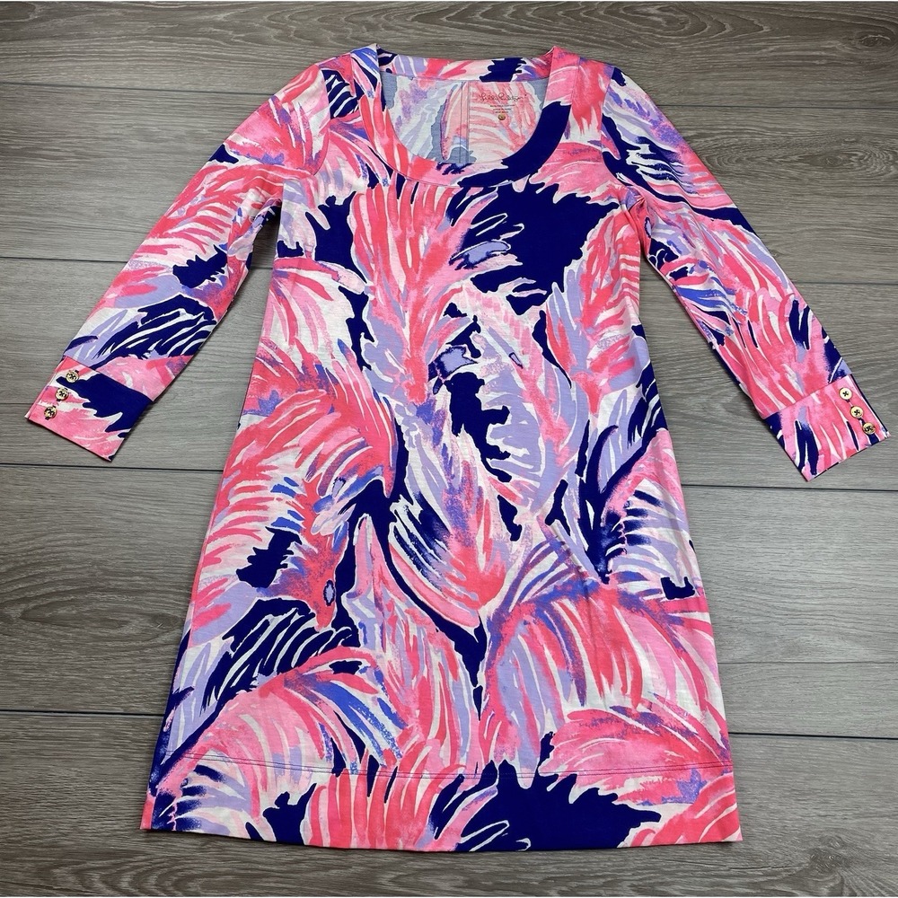 Lilly Pulitzer Women's Merritt Dress True Paradise Point Multicolor Size XS - Picture 2 of 7